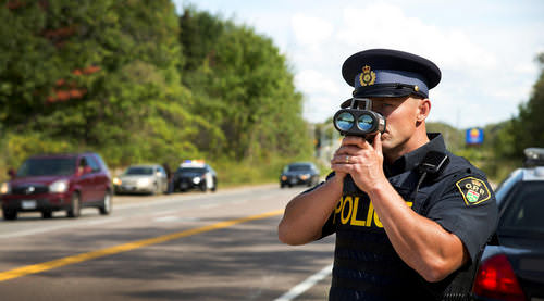 A 25-year-old from Orangeville faces charges after being stopped doing over double the speed limit